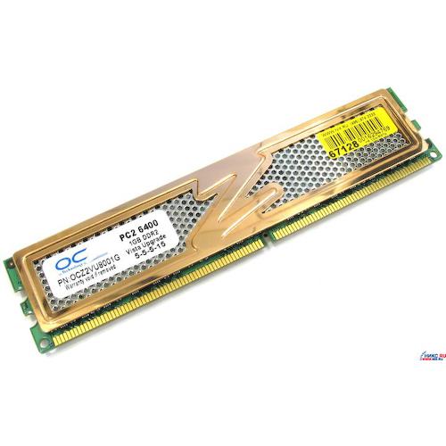 Модуль памяти OCZ <DDR2 PC2-6400 Vista Upgrade 1GB Module> DDR2 1x 1 Гб <PC2-6400>
