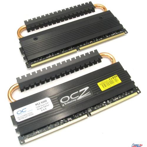 Модуль памяти OCZ <OCZ DDR2 PC2-9200 Reaper HPC Edition> DDR2 2x 1 Гб <PC2-9200>