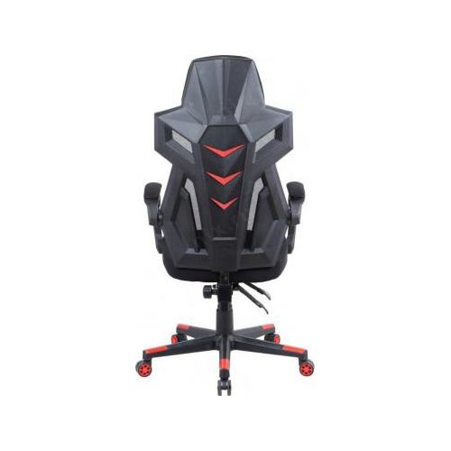 1873056 Кресло игровое Оклик 111G черный/красный сиденье черный сетка/ткань с подголов. крестов. пластик черный