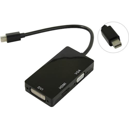 MiniDisplayPort -> HDMI/DVI/VGA Переходник Orient C310 0.2 м.