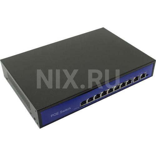 Orient <SWP-7508POE/2P PS+> Неуправляемый коммутатор (10 x 100 Мбит/с, 8 портов IEEE 802.3at (PoE+))