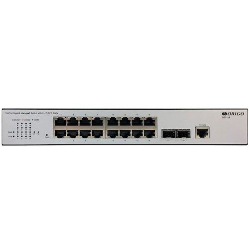 ORIGO <OS3118/A2A> Управляемый коммутатор (16 x 1 Гбит/с, 2 x SFP)