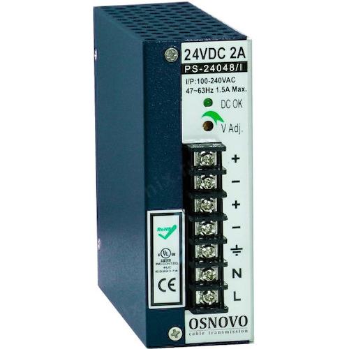 Блок питания OSNOVO PS-24048/I промышленный. DC24V, 2A (48W), AC100-240V. КПД: 82%