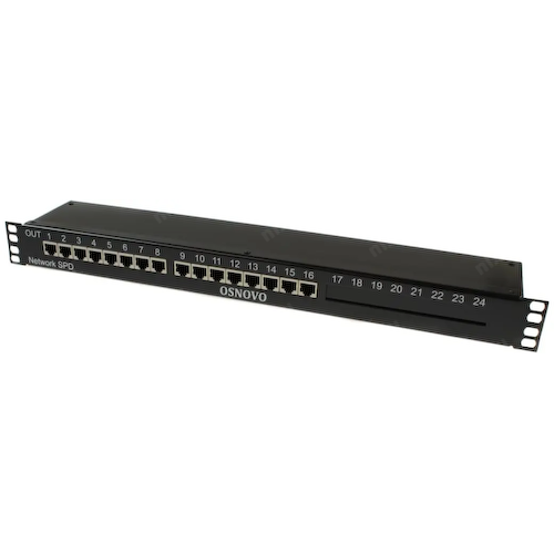 Грозозащита Osnovo SP-IP16/1000PR 1U
