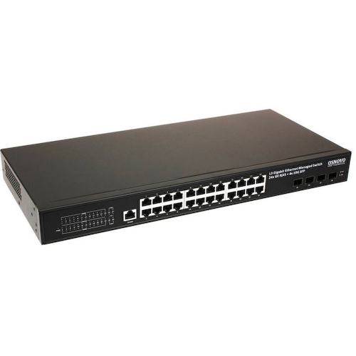 OSNOVO <SW-24G4X-2L> Управляемый коммутатор (28 x 1 Гбит/с, 4 x SFP+)