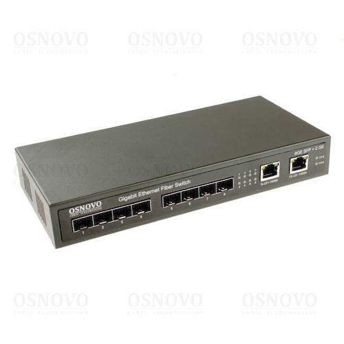 OSNOVO <SW-7028> Неуправляемый коммутатор (10 x 1 Гбит/с, 8 x SFP)
