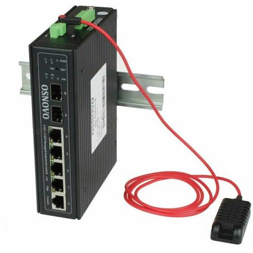 OSNOVO <SW-70402/ILS> Управляемый коммутатор (6 x 1 Гбит/с + 8 x 100 Мбит/с, 4 x SFP)