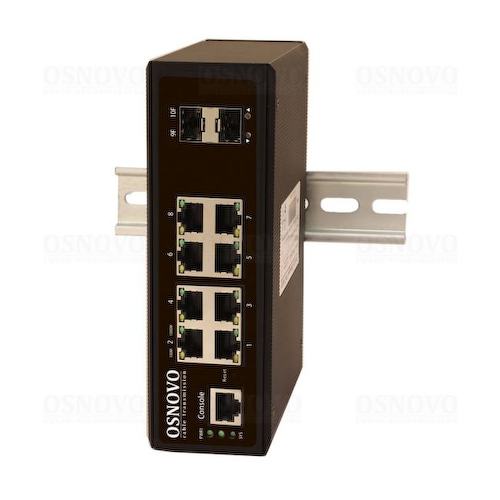OSNOVO <SW-70802/IL> Управляемый коммутатор (8 x 1 Гбит/с, 2 x SFP)