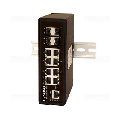 OSNOVO <SW-70804/IL> Управляемый коммутатор (8 x 1 Гбит/с, 4 x SFP)