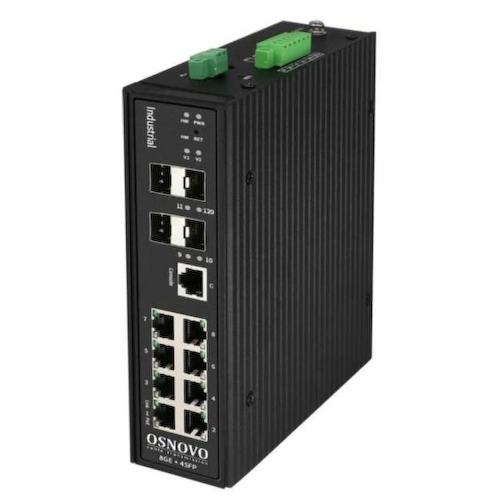 OSNOVO <SW-70804/ILS> Управляемый коммутатор (8 x 100 Мбит/с, 4 x SFP)