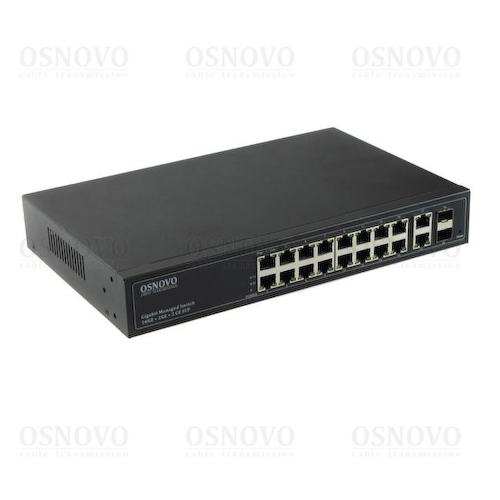 OSNOVO <SW-71802/L> Управляемый коммутатор (20 x 1 Гбит/с, 2 x SFP)