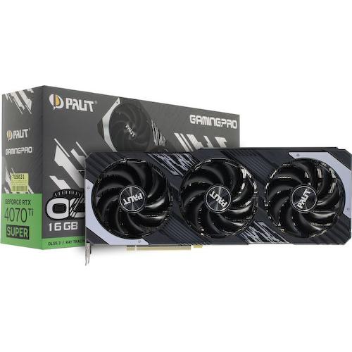 Игровая видеокарта Palit GamingPro RTX4070Ti Super GamingPro OC GeForce<sup>®</sup> RTX 4070 Ti SUPER OC 16 Гб GDDR6X