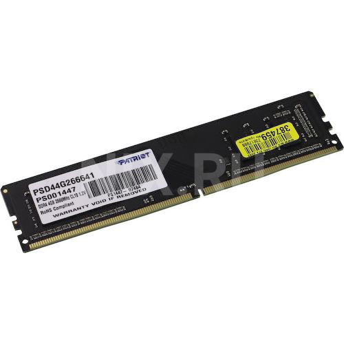 Модуль памяти Patriot DDR4 DIMM 4 ГБ PC4-21300 1 шт. (PSD44G266641)