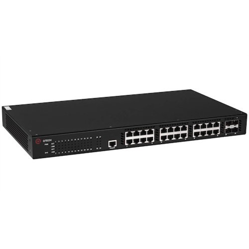Qtech <QSW-3310-28TX-POE-AC> Управляемый коммутатор (24 x 1 Гбит/с, 4 x SFP)