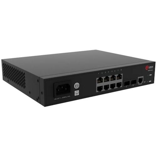 QSW-4610-10T-POE-AC QTECH Управляемый коммутатор уровня L2+ с поддержкой PoE 802.3af/at, 8 портов