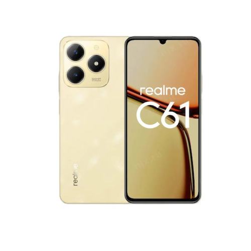 6941764442771 Смартфон Realme C61 RMX3930 8/256Gb блестящий золотой
