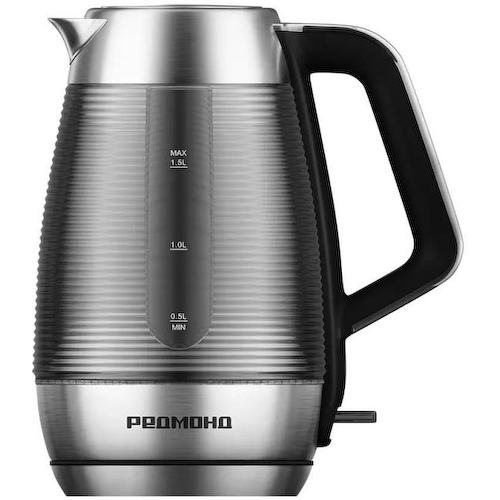 Чайник электрический Редмонд KG253 1.5л. 2200Вт хром корпус: нерж.сталь/стекло