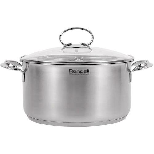 Кастрюля Rondell Zart RDS-1227 5.1л. d=24см (с крышкой) стальной
