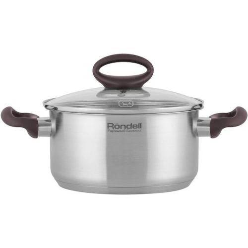 Кастрюля Rondell Tierno RDS-1592 2.8л. d=20см (с крышкой) стальной