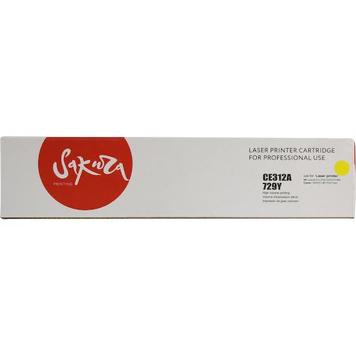 Картридж цветной (или контейнер с цветными чернилами) SAKURA CE312A/CRG729Y