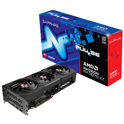 16Gb <PCI-E> GDDR6 Sapphire <11348-03-20G> RADEON RX 9070 XT Gaming Pulse (RTL) 2xHDMI+2xDP