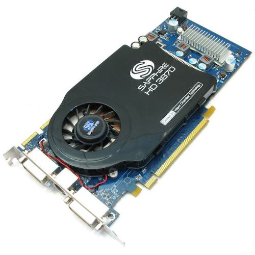 Видеокарта Sapphire HD 3870 1GB GDDR4 PCI-E Single Slot Fansink RADEON HD 3870 1 Гб GDDR4