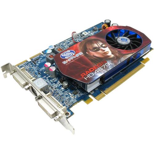 Видеокарта Sapphire HD 4670 512MB GDDR3 PCI-E RADEON HD 4670 512 Мб GDDR3 (OEM)