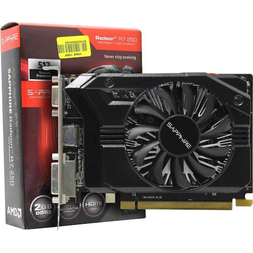 Игровая видеокарта Sapphire R7 250 2G DDR3 512SP EDITION RADEON R7 250 2 Гб GDDR3