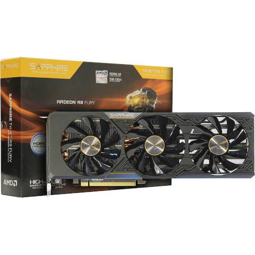 Игровая видеокарта Sapphire R9 FURY 4G HBM RADEON R9 FURY 4 Гб HBM