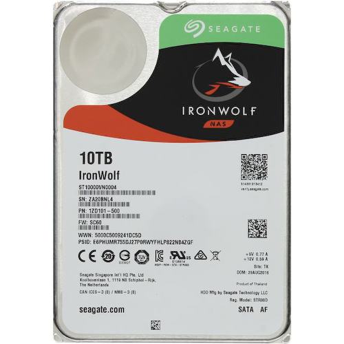 Жесткий диск 3.5" Seagate IronWolf 10 Тб ST10000VN0004 SATA 6Gb/s (SATA-III)