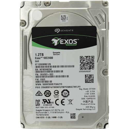 Жесткий диск 2.5" Seagate Exos 10E2400 (ранее Enterprise Performance 10K) 1.2 Тб ST1200MM0129 SAS 12Gb/s