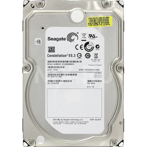 Жесткий диск 3.5" Seagate Constellation ES.3 2 Тб ST2000NM0033 SATA 6Gb/s (SATA-III)