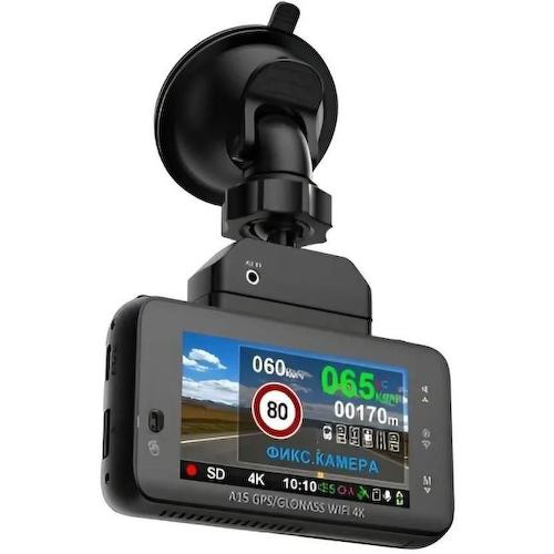 Видеорегистратор Sho-Me A15-GPS/GLONASS WI-FI черный 2160x3840 2160p 140гр. GPS MStar8629