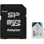 Карта памяти Silicon Power Elite SP064GBSTXBU1V21SP microSDXC UHS-I Class 1 (U1), Class 10 64 ГБ +microSD->SD адаптер, вид сверху