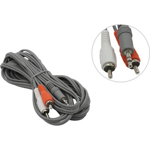 Кабель-переходник Jack 3.5 -> 2xRCA SmartBuy KA-315 5 м.