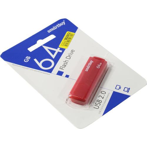 Флешка SmartBuy Clue SB64GBCLU-R USB 64 ГБ