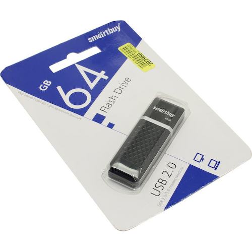 Флешка SmartBuy Quartz SB64GBQZ-K USB 64 ГБ