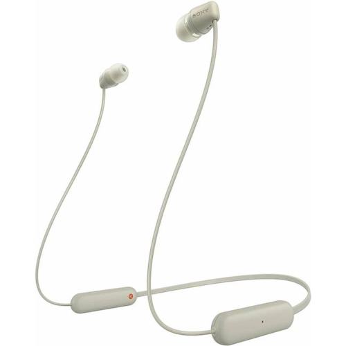 Наушники с микрофоном Sony WI-C100/CZ Beige Light Beige