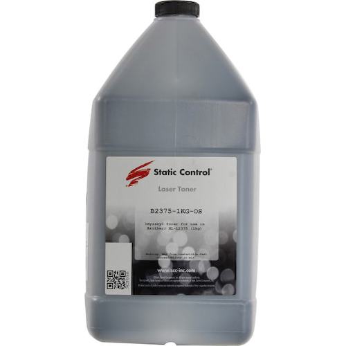 Тонер черный Static Control B2375-1KG-OS