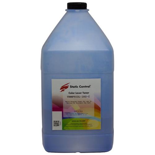 Тонер цветной Static Control TRMPTCOL-1KG-C