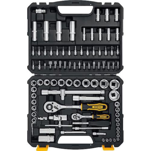 Stayer <27760-H94_z01> STAYER AUTO 94, 94 предм., (1/2"+1/4"), универсальный набор инструмента, Professional (27760-H9