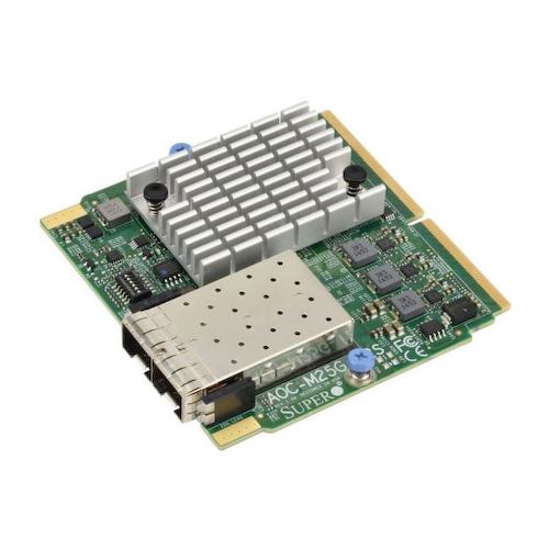 Supermicro <AOC-M25G-i2SM> Сетевая карта 25 Гбит/с, 2 порта SFP28 (25 Гбит/с)