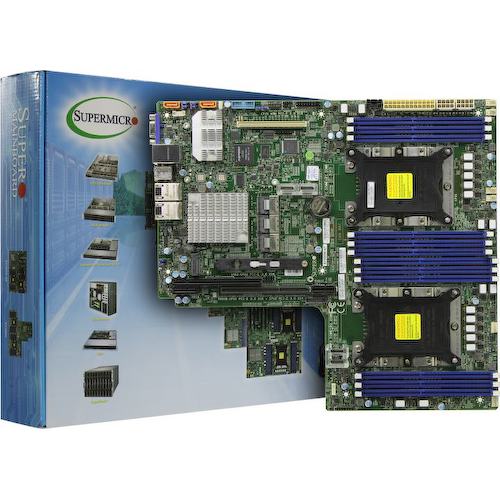 Серверная материнская плата 2х Socket LGA3647 Supermicro X11DDW-NT 12LRDIMM DDR4/3DS LRDIMM DDR4/Registered DDR4 E-ATX с разъемом WIO