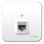Розетка RJ-11 SYSTEME ELECTRIC Blanca BLNIA011001, вид спереди