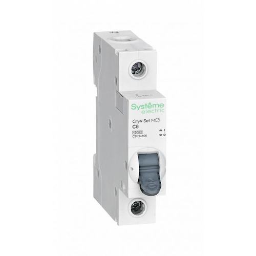Schneider Electric C9F34106 City9 Set Автоматический выключатель (АВ) С 6А 1P 4.5kA 230В