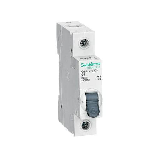 Schneider Electric C9F36106 City9 Set АВ С 6А 1P 6kA 230В