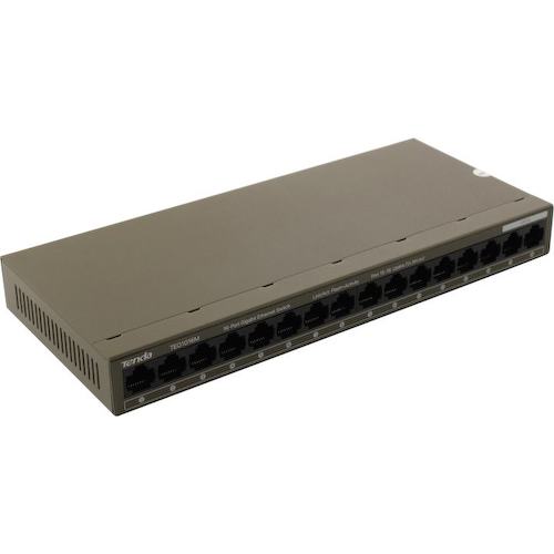 TENDA <TEG1016M> Неуправляемый коммутатор (16 x 1 Гбит/с)