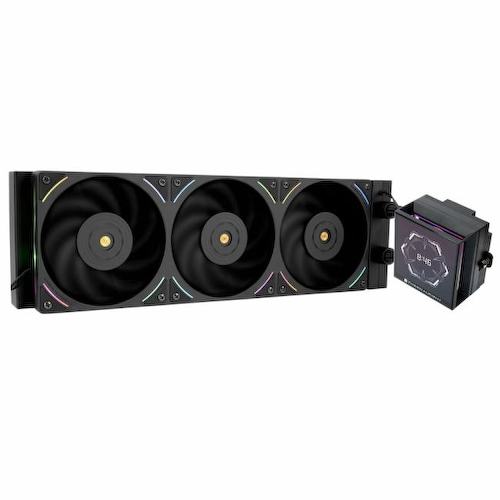 C-VISION-360-BL Thermalright Core Vision 360 Black, радиатор 360 мм, 2150 об/мин, 28 дБА, PWM, черная, ЖК экран