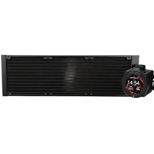 C-VISION-360-BL-X Thermalright Core Vision 360 Black X, радиатор 360 мм, без вентиляторов, черная, ЖК экран