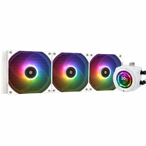 C-VISION-360-WH-ARGB Thermalright Core Vision 360 White ARGB, радиатор 360 мм, 2150 об/мин, 28 дБА, PWM, ЖК экран